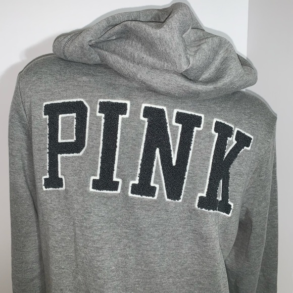 PINK Victoria's Secret Sweaters - Victoria’s Secret Hoodie grey MEDIUM